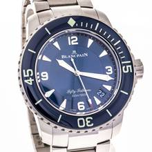 Thumbnail von Blancpain Fifty Fathoms Automatique 45mm Blue – 5015-12B40-98B – like NEW – 2022 Full Set