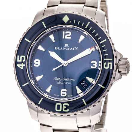  Blancpain Fifty Fathoms Automatique 45mm Blue – 5015-12B40-98B – like NEW – 2022 Full Set 