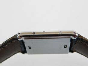 Thumbnail von Cartier Basculante 2386 im Traum Zustand mit original Cartier Krokoband und Schließe