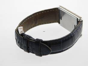 Thumbnail von Cartier Basculante 2386 im Traum Zustand mit original Cartier Krokoband und Schließe