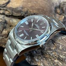 Thumbnail von Rolex Oyster Perpetual 36 Red grape Dial - FULL SET 2018 - LC100