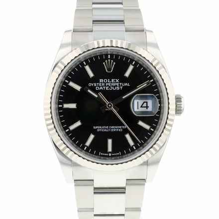  Rolex Datejust 36 Fluted Black Dial  