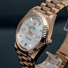 Thumbnail von Rolex Day-Date 40 Rosé 40 Perlmutt Baguette Diamond Dial – 228235 – like NEW – 2025 Full Set