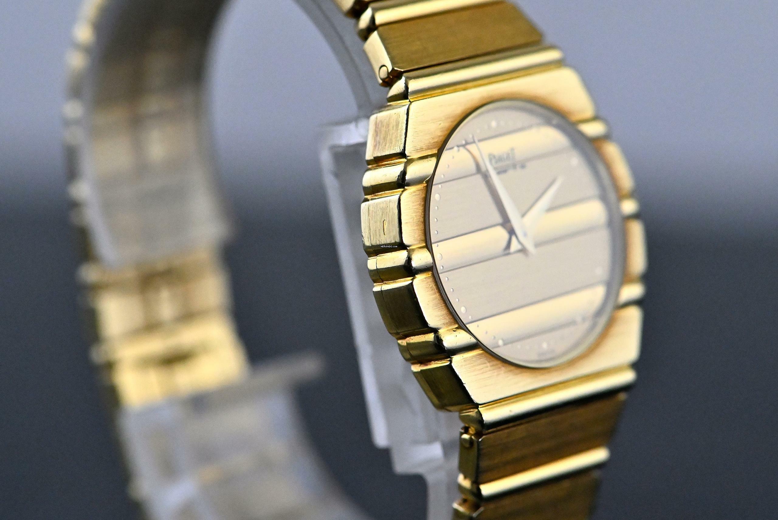 Thumbnail von Piaget Polo very rare Vintage 761 C 701 | Yellowgold | Quartz