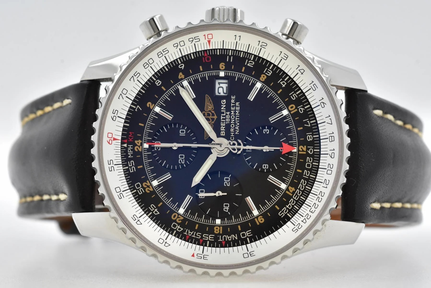  Breitling Navitimer World GMT Chronograph A24322  