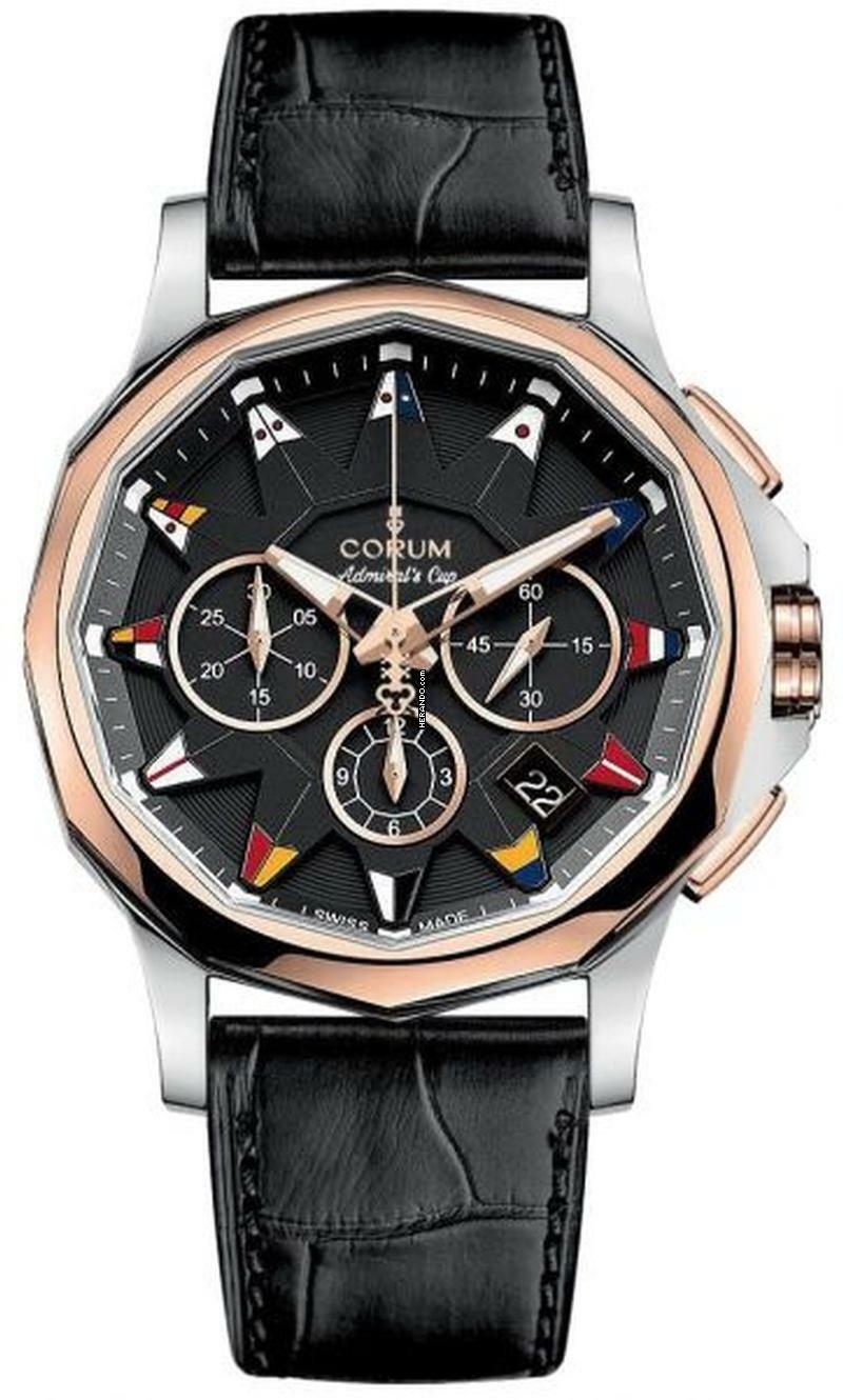  Corum Admiral's Cup Legend 42 Chronograph 42MM Like New Papers 984.101 2019 