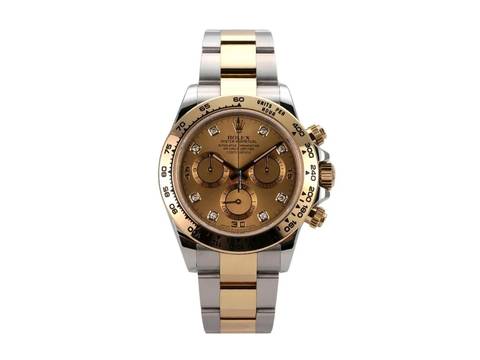  Rolex Daytona Cosmograph Daytona Edelstahl / Gelbgold Ref. 116503 Champagner Diamant  