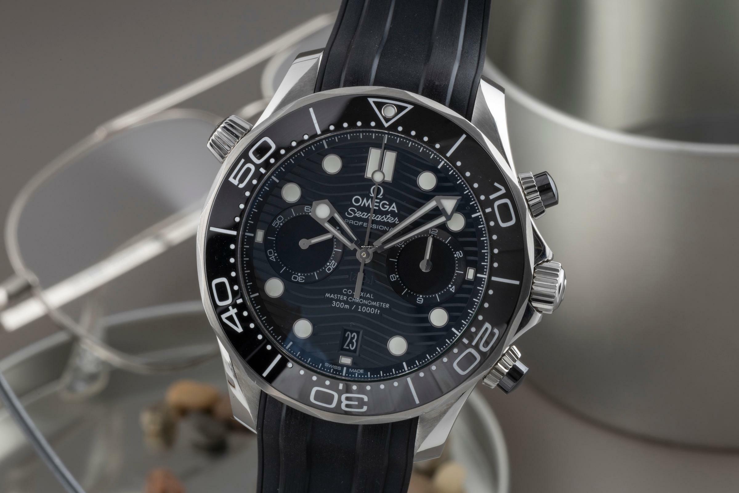  Omega Seamaster Diver 300 M Chronograph Automatik 210.32.44.51.01.001 B&P  