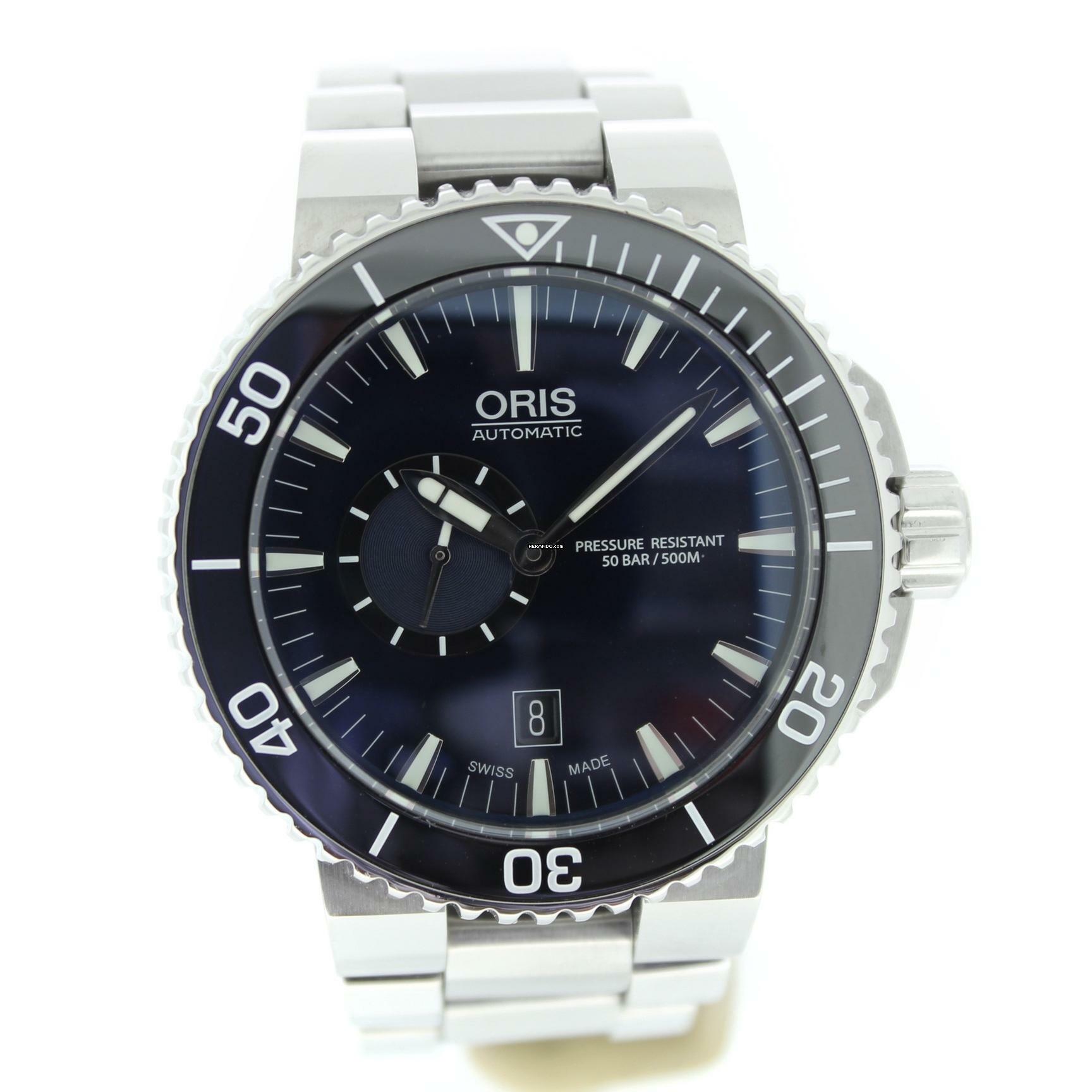 Thumbnail von Oris Aquis Small Second Date Full Set