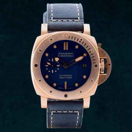  Panerai Submersible Luminor Submersible Bronzo Blue Abisso PAM01074 ungetragen 