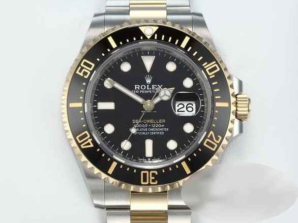  Rolex Sea-Dweller 126603 2021 Edelstahl Gelbgold 750 Automatik Stahl Gold Stainless Steel 18kt Yellow Gold Oyster-band Chronometer Black Dial  