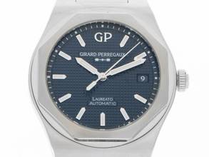 Thumbnail von Girard Perregaux Laureato Midnight Blue Ref.81005-11-3460-1CM 2025 Full Set Ungetragen