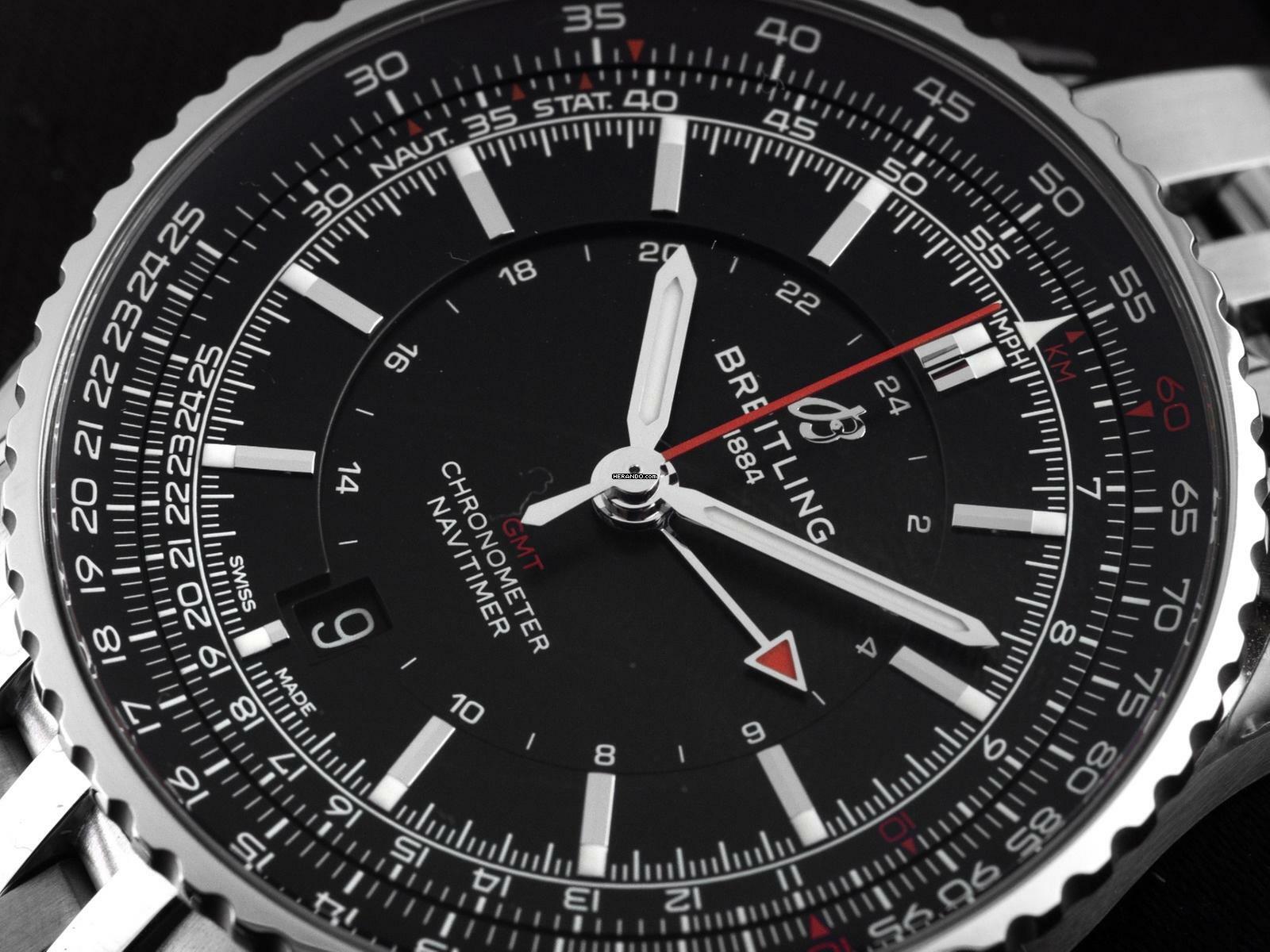  Breitling Navitimer GMT Ref.A32310251B1A1 2025 Full Set Ungetragen 