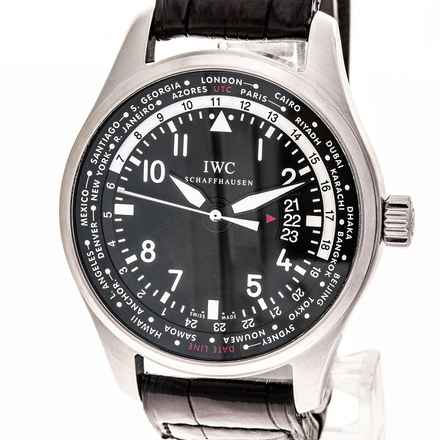  IWC Fliegeruhr Worldtimer 45 Black Dial – IW326201 – like NEW – 2015 Full Set 