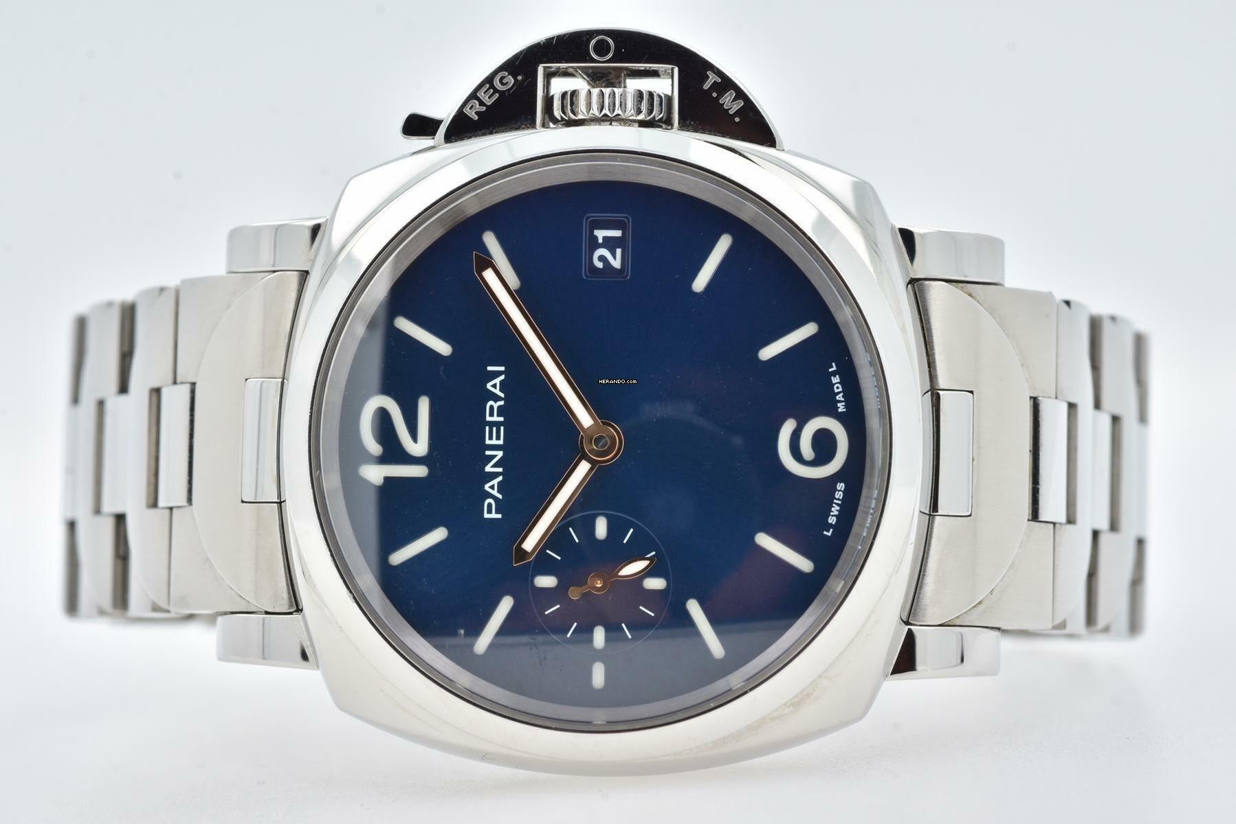  Panerai Luminor Due 38mm Blue Dial PAM 1123 PAM01123  