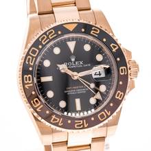 Thumbnail von Rolex GMT-Master II Rootbeer 40 – Rosegold Black Dial – 126715CHNR – like NEW – 2023 Full Set