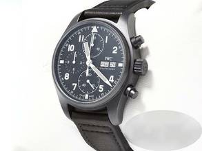 Thumbnail von IWC Fliegeruhr Chronograph Tribute To 3705 Iw387905 2022 Automatik Pilot Watch Black Dial
