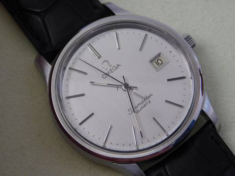  Omega Seamaster Quartz Herrenuhr Stahl 35,5 mm Cal 1342 Rarität im Top Zustand v 1977  