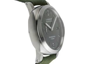 Thumbnail von Panerai Luminor Marina Automatic Verde Smeraldo Stahl Automatik Ref. PAM01356 B&P 2023