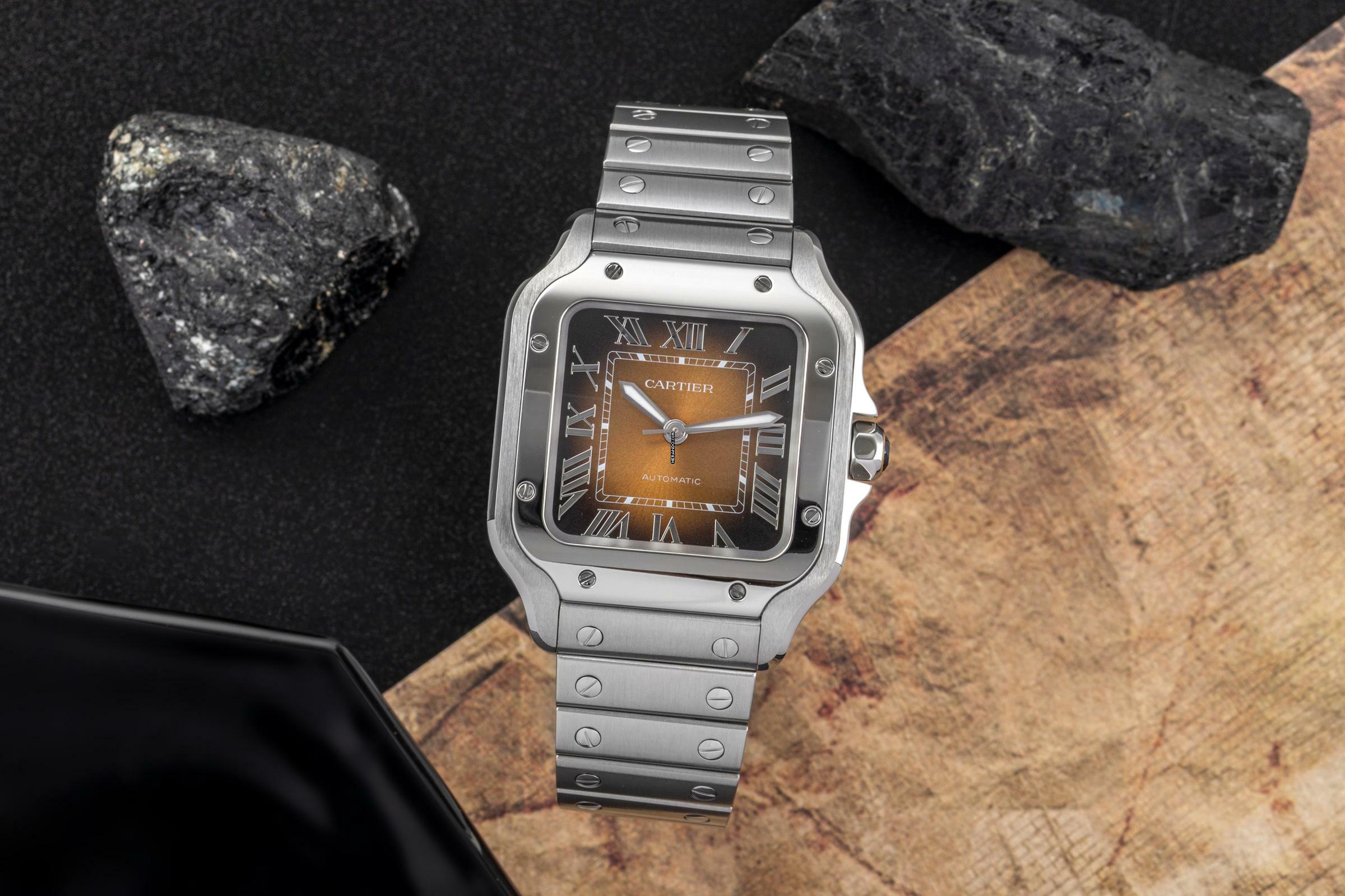 Thumbnail von Cartier Santos de Cartier Stahl Automatik Herrenuhr Ref. WSSA00065