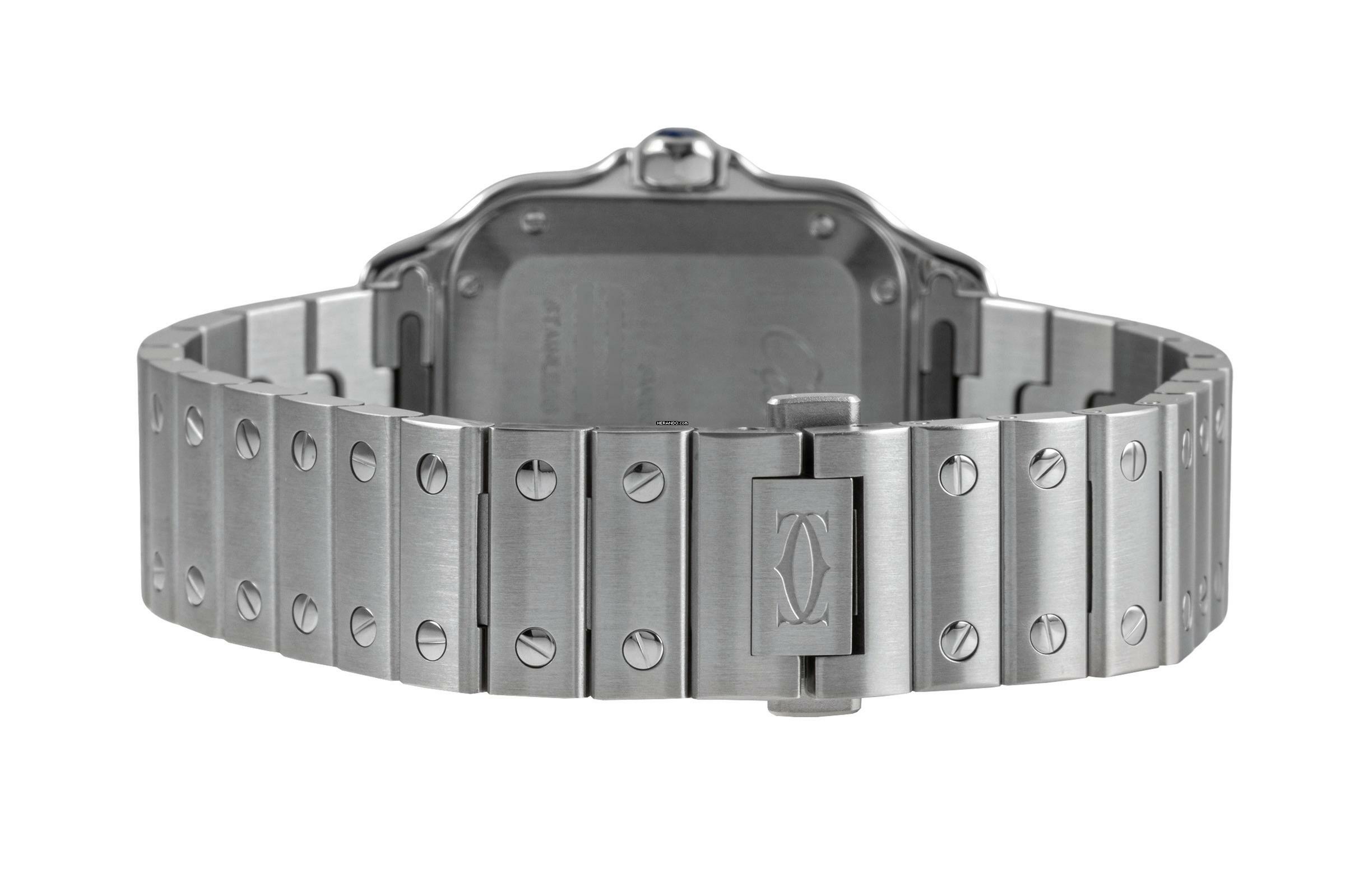 Thumbnail von Cartier Santos de Cartier Stahl Automatik Herrenuhr Ref. WSSA00065