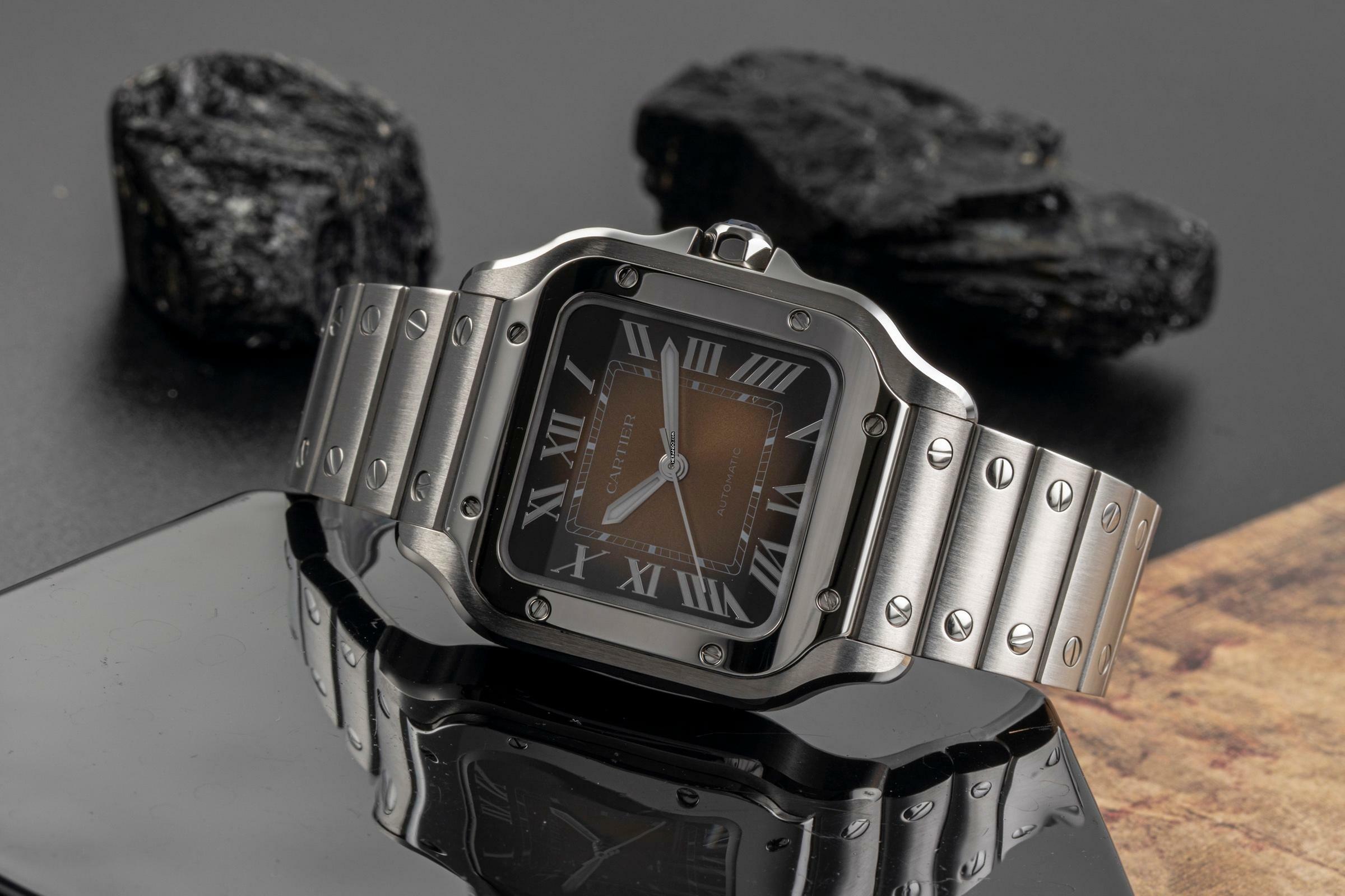 Thumbnail von Cartier Santos de Cartier Stahl Automatik Herrenuhr Ref. WSSA00065