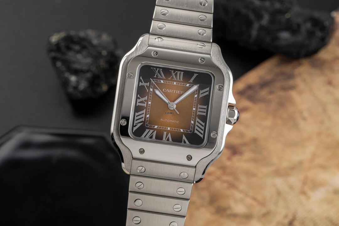  Cartier Santos de Cartier Stahl Automatik Herrenuhr Ref. WSSA00065  