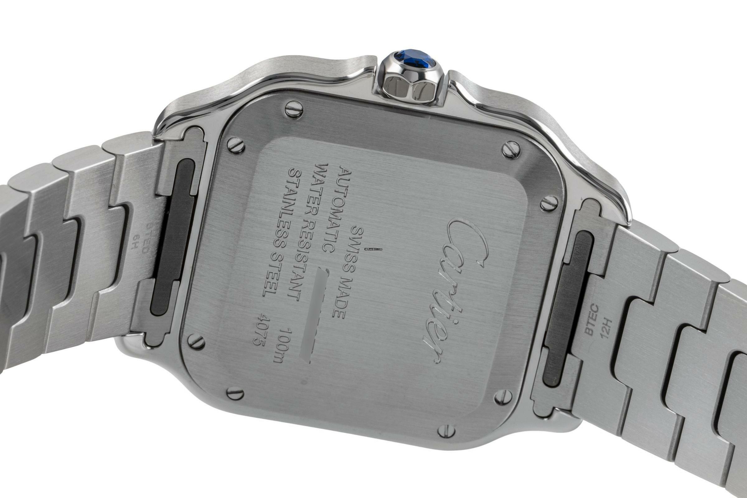 Thumbnail von Cartier Santos de Cartier Stahl Automatik Herrenuhr Ref. WSSA00065