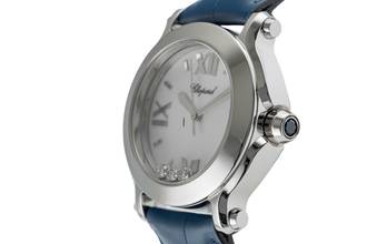 Thumbnail von Chopard Happy Sport Edelstahl Diamonds Damenuhr Ref. 8475
