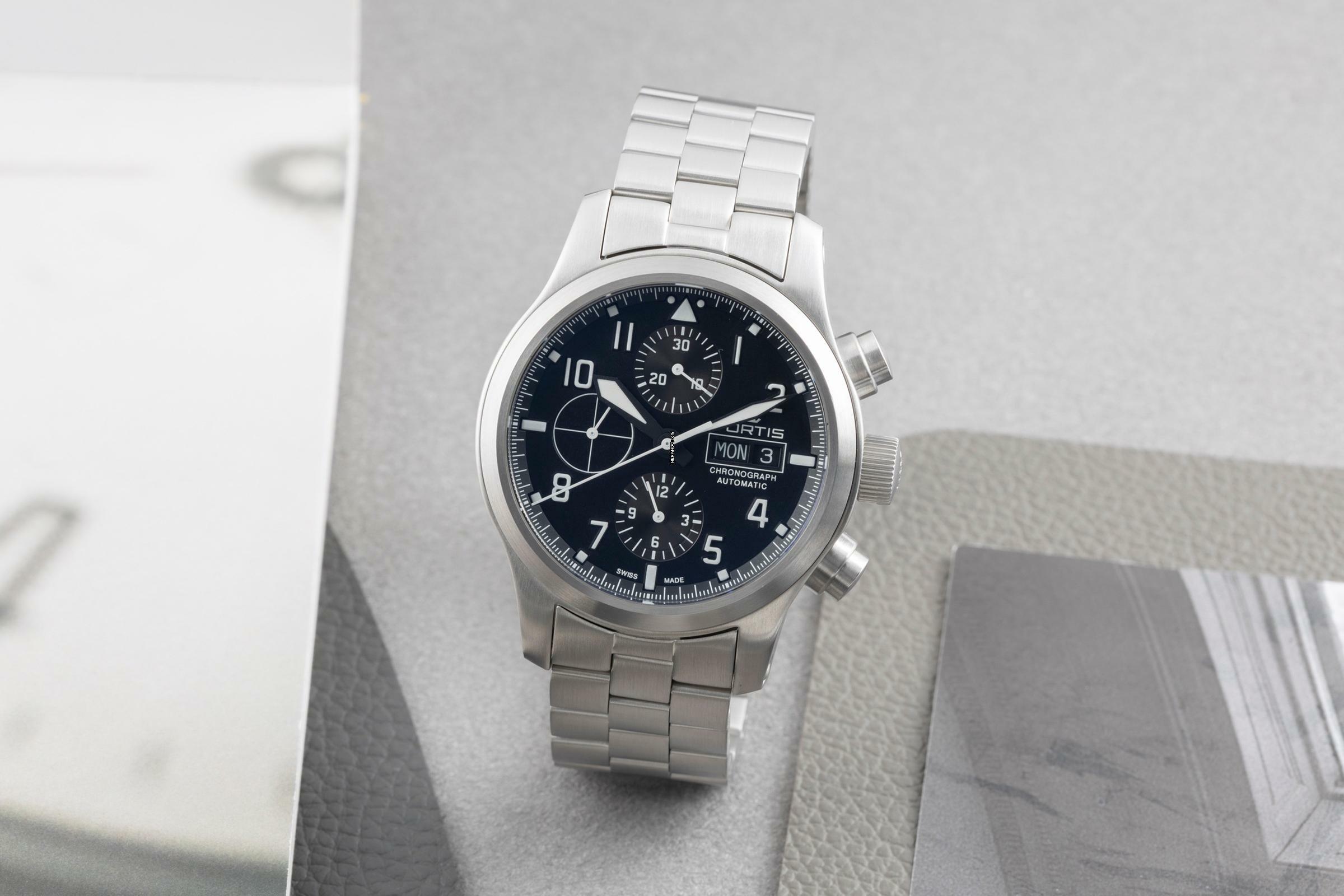 Thumbnail von Fortis Aeromaster Chronograph Stahl Automatik Ref. 656.10.141 Box & Papiere