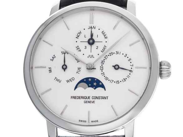  Frederique Constant Manufacture Slimline Perpetual Calendar Ref.FC-775S4S6 2022 Box&Beschreibung vie Neu Vintage 