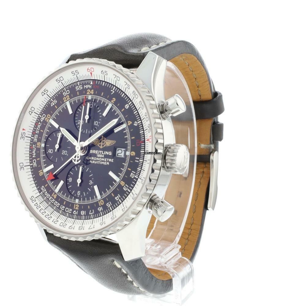 Thumbnail von Breitling Navitimer World GMT Chronograph Black Dial 46MM