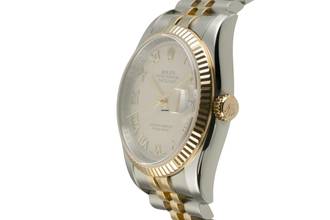 Thumbnail von Rolex Datejust 36 Stahl / Gold Automatik Pyramid Dial Herrenuhr Ref. 116233