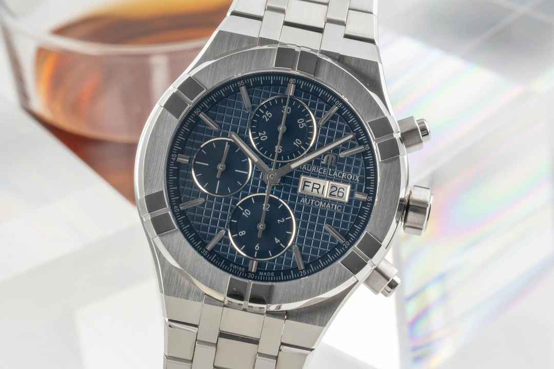  Maurice Lacroix AIKON Automatik Chronograph 44mm A16038-5502-430-1 B&P 2023  