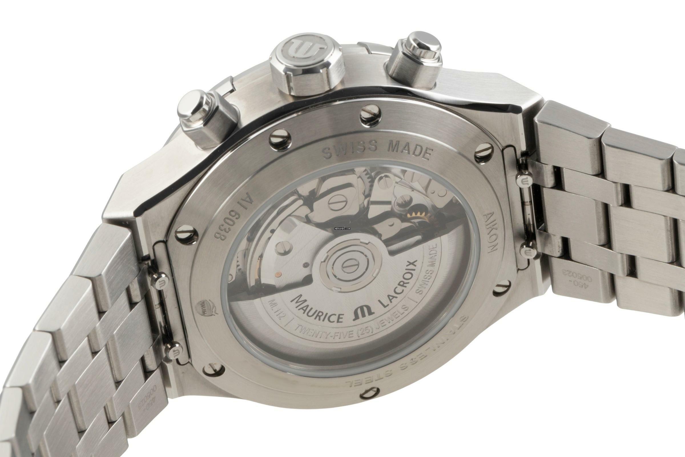 Thumbnail von Maurice Lacroix AIKON Automatik Chronograph 44mm A16038-5502-430-1 B&P 2023