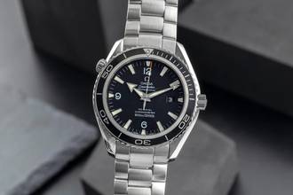 Thumbnail von Omega Seamaster Planet Ocean 45,5 Automatik Co Axial Ref. 2200.50.00 B&P 2010