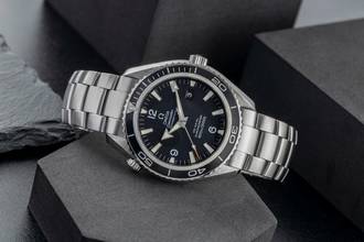 Thumbnail von Omega Seamaster Planet Ocean 45,5 Automatik Co Axial Ref. 2200.50.00 B&P 2010