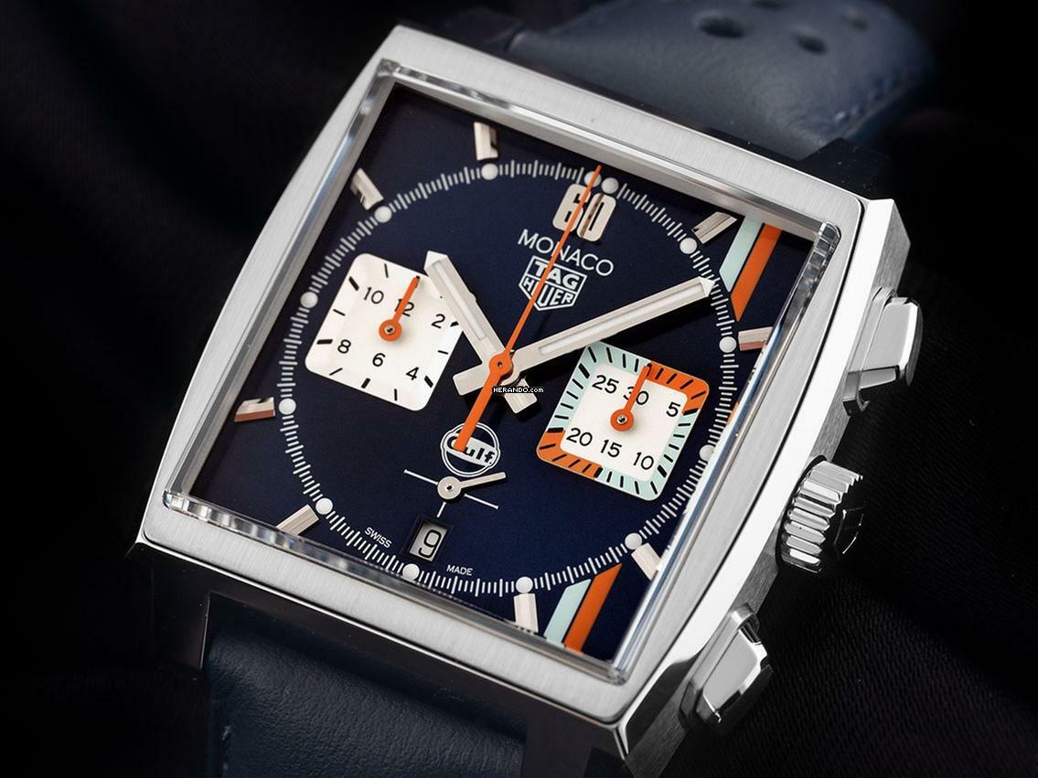 Thumbnail von TAG Heuer Monaco X Gulf Special Edition Ref.CBL2115.FC6494 2025 Full Set Ungetragen