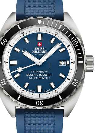  Swiss Military SMA34100.09 Diver Titanium Automatik Herrenuhr 42mm 30ATM 