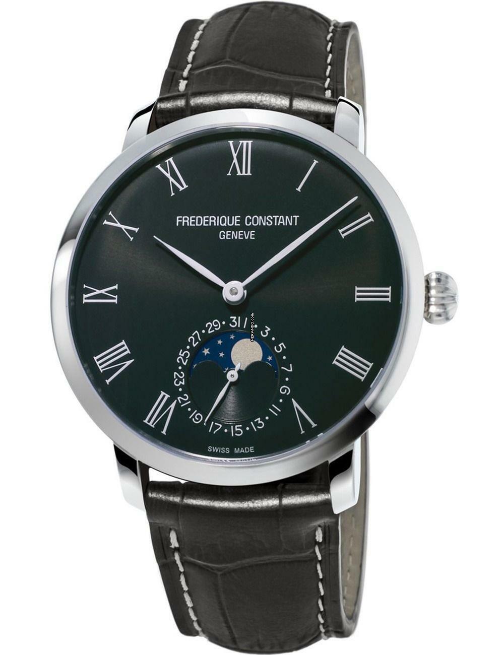  Frederique Constant Manufacture Slimline Moonphase FC-705GR4S6 Herrenuhr Slimline Manufaktur Moonphase 42mm 3ATM 