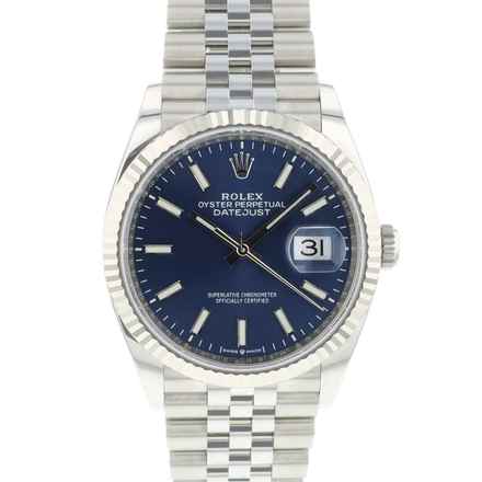  Rolex Datejust 36 Fluted Jubilee Blue Dial  