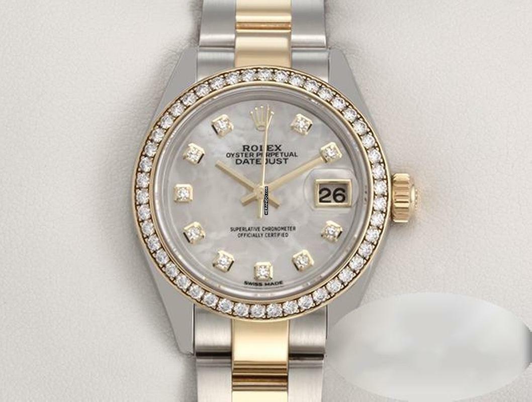 Rolex Lady-Datejust 28 279383 Rbr Stahl Gelbgold 750 Permutt Diamanten Automatik Stainless Steel 18kt Yellow Gold Oyster-band Chronometer