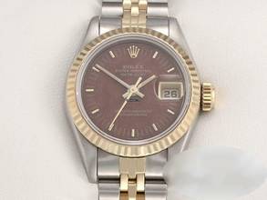 Thumbnail von Rolex Lady-Datejust Edelstahl Gelbgold 750 Holz-zifferblatt Automatik Gold Stahl Damen Wood Dial Stainless Steel 18kt Yellow Gold Jubilé-band Chronometer Oyster