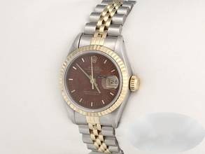 Thumbnail von Rolex Lady-Datejust Edelstahl Gelbgold 750 Holz-zifferblatt Automatik Gold Stahl Damen Wood Dial Stainless Steel 18kt Yellow Gold Jubilé-band Chronometer Oyster