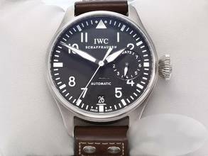 Thumbnail von IWC Große Fliegeruhr Big Pilot Fliegeruhr Automatik Iw5004 Iwc-service 2023 Edelstahl Stahl Steel Black Dial