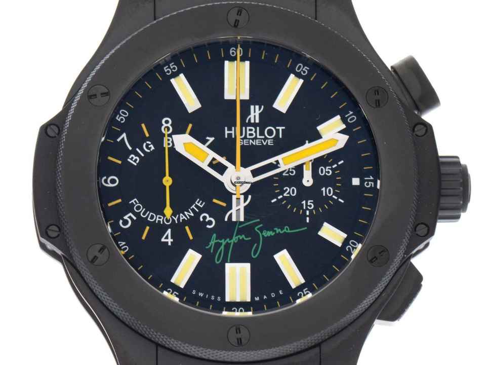  Hublot Big Bang Ayrton Senna Chronograph Ref.315.Cl.1129.RX.AES09 2009 original Box wie Neu Vintage Limitiert  