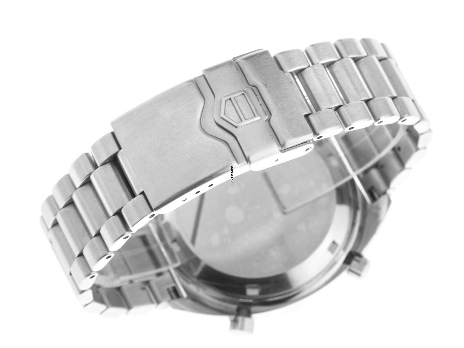 Thumbnail von Heuer Autavia Chronograph Ref.1163 1978 Full Set Original unpoliert