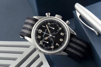 Thumbnail von Montblanc 1858 Chronograph Stahl Automatik Herrenuhr Ref. 117835 7456