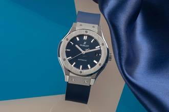 Thumbnail von Hublot Classic Fusion Blue Titan Automatik Herrenuhr Ref. 565.NX.7170.LR