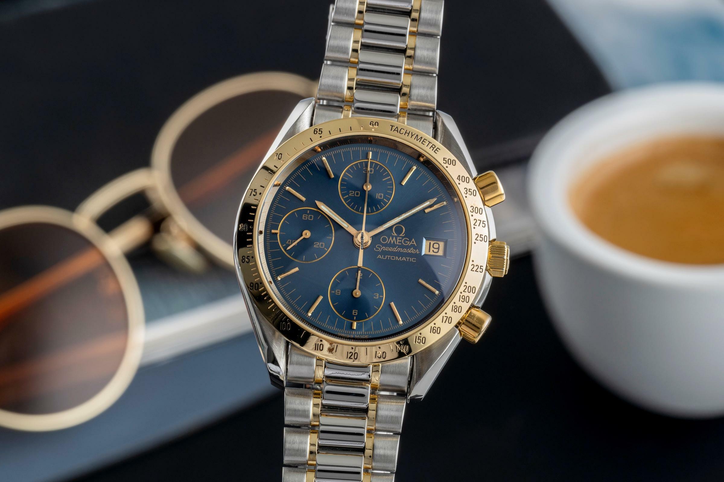  Omega Speedmaster Chronograph Stahl / Gold Automatik Herrenuhr Ref. 3311.80.00 